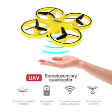 UAV de juguete de Mini Drone control remoto Sensor de gesto aviones Rc Quadcopter OVNI somatosensorial noctilucentes interacción ZF04 CG098 2024 - compra barato