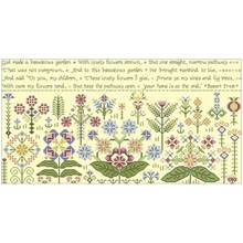Patrones de ilustración de flores bordadas, punto de cruz 11CT 14CT 18CT, Kits de punto de cruz DIY, conjuntos de costura bordada 2024 - compra barato