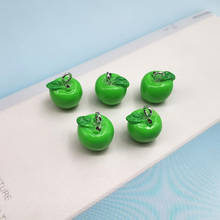 10pcs Kawaii New Green Apple Resin Charms for Jewelry Making Cute Fruit Pendant for Earring DIY Fashion Jewelry Accessories C340 2024 - buy cheap