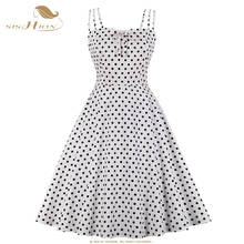 SISHION Red White Yellow Cotton Women Dress VD1318 Retro Swing Polka Dot Vintage Summer Dress 2024 - buy cheap