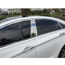 stainless steel car window trims for hyundai sonata 2010 2011 2012 2013 2014 hyundai i45 2024 - buy cheap