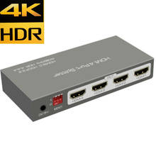 HDMI 2.0 Splitter 4K 60Hz HDR HDCP 2.2 HDMI 2.0 1 in 2 out HDMI 2.0 1X4 splitter EDID control(2 diffrent resolutions supported) 2024 - buy cheap