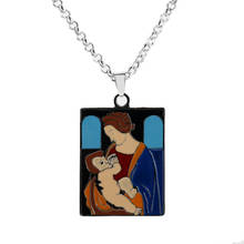 Beethoven Art Picture Painting Pendant Necklace Long Chain Accessories Mother With Child Squad Necklace Dog Tag Colar 2024 - buy cheap