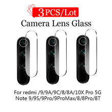 3Pcs Camera Lens Tempered Glass for Xiaomi Redmi Note 8T 8 9 Pro Max 9S Screen Protector Glass on Redmi 8A 9a 9c 9 8 A Film Case 2024 - buy cheap