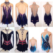 Ice Skating Dress Girls Women Competition Ballroom Skirt Kids Customized Quality Ballroom Dancewear Dress 2024 - buy cheap