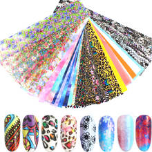 23 Types Starry Sky Flower Holo Sticker Nail Foil Set Transfer Nail Art Decals Foil Wraps Adhesive Decals Nail Art Decorations 2024 - buy cheap