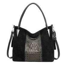 Luxury Handbags Women Bags Designer  Fashion Crocodile Pattern Tote Bag Ladies Soft Leather Large Capacity Fashion Shoulder Bags 2024 - buy cheap