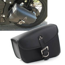 PU Leather Motorcycle Saddlebag Left Side Saddle Bag For Harley-Davidson Sportster XL883 XL1200 Iron 72 2024 - buy cheap