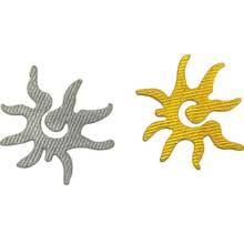 YACKALASI 5 Pcs/Lot Gold Embroidered Appliqued Lace Starfish Cosplay Costume Patches Gold And Silver Trims 7cm*7.5cm 2024 - buy cheap