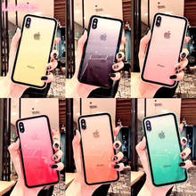 100Pcs Acrylic+TPU Rainbow Gradient Clear Case For iPhone 12 mini 11 Pro Max SE2 X XR XS Max 8 7 6 Plus Rainbow Protective Cover 2024 - buy cheap