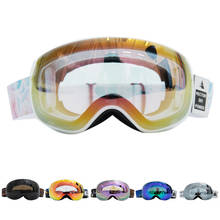 Gafas de esquí OTG para hombre y mujer, lentes de nieve UV400, recubrimientos antivaho, para Snowboard, deportes de invierno al aire libre, 2020 2024 - compra barato