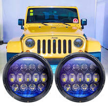 7Inch Round LED Headlight 130W 7" Round Projector Headlamp For Jeep Wrangler Hummer h1 h2 lada niva 4x4 Truck Suzuki Samurai 2024 - buy cheap