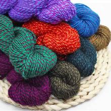 Bola de lã acrílica 50g, fio para tricô, crochê, bordado, fio de lã grosso para tricô manual, cachecol, suéter 2024 - compre barato