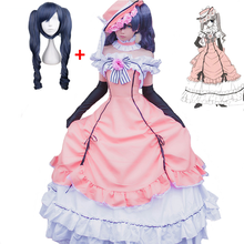 Disfraz de Anime Black Butler para mujer y niña, Ciel Phantomhive Medieval de traje de baile, vestido gótico de Navidad, peluca de Lolita 2024 - compra barato