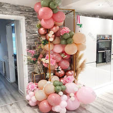 Guirnalda de globos color crema, melocotón, rosa y verde polvoriento, Macaron, Baby Rose Gold, Kit de fiesta de cumpleaños para Celebración de bebé, 80 Uds. 2024 - compra barato