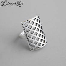 DIEERLAN Trendy New Geometric Rings For Women Wedding Men Jewelry Big Finger Rings Wholesale 2019 2024 - buy cheap