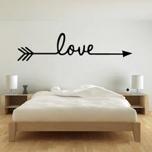 Love Arrow Wall Decals For Living Room Bedroom Home Decoration Vinyl Cute Wall Stickers Decor Nursery Child Room Murals Y570 2024 - buy cheap