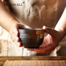 ANTOWALL-Taza de cerámica Retro japonesa, taza de agua con bajo vidriado, 170ml 2024 - compra barato