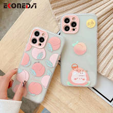 EKONEDA Pink Peach Case For iPhone 12 11 Pro XS Max XR X 7 8 Plus Silicone Cases Protective TPU Phone Back Cover Shell 2024 - buy cheap