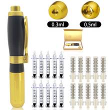 2 in 1 meso injection gun hyaluronic pen 0.3ml & 0.5ml head gold hyaluronique acid pen lip filler injector Noninvasive Nebulizer 2024 - buy cheap