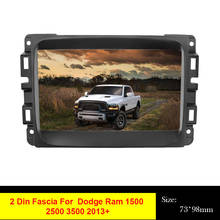 2Din Car Radio Fascia For Dodge Ram 1500 2500 3500 2013+ DVD Stereo Frame Mounting Dash Installation Bezel Trim Kit 2024 - buy cheap