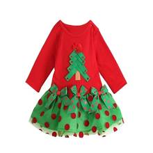 COSPOT Baby Girls Christmas Dress Girl's Christmas Tutu Dresses Bebes Girls Cotton Dot Christmas Tutu Dress Baby Girl Clothes 50 2024 - buy cheap