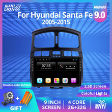 Автомагнитола 2din на Android 9,0 для Hyundai Santa Fe 2005-2015, автомобильный мультимедийный видеоплеер с Gps-навигацией, радио плеер 2din 2024 - купить недорого