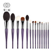 QINZHI Professional Handmade Make Up Brush Kit Powder Contour Eye Shadow Brush Soft Saikoho Goat Hair Makeup Brushes Set 2024 - buy cheap