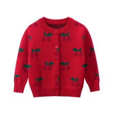 Baby Cardigan Knitted Sweater Boys Girls Printed Sweaters Spring Fall Cotton Children Clothing Warm Outerwear 2024 - buy cheap