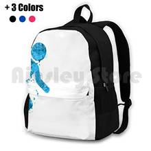 Portal-mochila de senderismo al aire libre, resistente al agua, Portal de viaje, naranja, azul, Glados, Aperature, Splat 2024 - compra barato