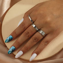 Moredear moda nova 3 peça anel conjunto de jóias feminino 2024 - compre barato