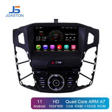 JDASTON Android 11 Car Multimedia Player For Ford Focus 2011 2012 2013 2014 1 Din Car Radio GPS DVD WIFI DSP Autoaudio 2024 - buy cheap