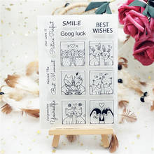Cute Animals Couple Transparent Clear Silicone Stamp Dog Birthday Seal For Scrapbooking Card Decor Photo Album Clear Stamp Sheet 2024 - buy cheap