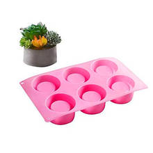 6 Holes Silicone Mold for Concrete Planter Flower Pot Molds Homemade Succulent Plants Pot Cement Clay Molds Home Office Decor 2024 - buy cheap