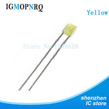 Diodo cuadrado LED amarillo emisor de luz, 2x3x4, diodo LED de 100 unids/lote 2024 - compra barato