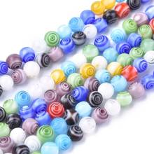 10 Strands Handmade Millefiori Glass Beads Strand Round Mixed Color for Jewelry Making DIY Bracelet Necklace 4 8 10mm 2024 - buy cheap