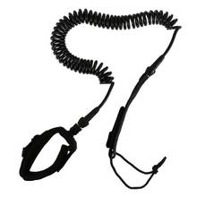 New Surfboard Leash Surfing Stand Up Paddle Board Leash Coiled Cord SUP for All Types of Surfboards - black, 6ft 2024 - buy cheap