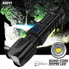 Powerful XHP90.2 Xlamp Flashlight Tactical Flashlight USB Rechargeable Torch Waterproof Torch Smart Chip Control 26650 battery 2024 - buy cheap