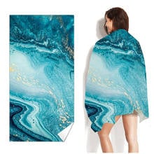 Summer Sand Microfiber Bath Towels Beach cushion Swimming personalized Beach towels Free quick dry beach towel 2024 - buy cheap