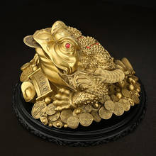 PURE COPER FENG SHUI GOLDEN TRIPOD TOAD LUCKY STATUE FROG WHICH LUCKY STATUE  DECORATIONS AND WEALTH FASHION CRAFTS GIFTS 2024 - buy cheap