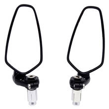 2 pçs 15.2cm mzs motocicleta barra end espelhos traseiros para honda grom msx125 cb50 kawasaki z125 pro z650 z750 z800 z900 z1000 yamaha 2024 - compre barato