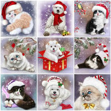 Evershine 5D DIY Diamond Embroidery Cat Handmade Gift Diamond Painting Animal Cross Stitch Christmas Decorations 2024 - buy cheap