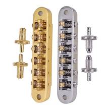 2 Pcs Tune-O-Matic Electric Roller Saddle Bridge Lp Electric Guitar Bridge From Korea Gold & Silver 2024 - buy cheap