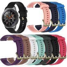 Silicone Pulseira Cinta para Samsung Galaxy Relógio 46mm SM-R800 Para Huami Amazônia 2 stratos Para LG W100 W110 W150 pulseira inteligente 2024 - compre barato