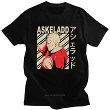 Camiseta masculina manga curta gola redonda, camiseta estampada de algodão para homens do anime japonês harajuku 2024 - compre barato