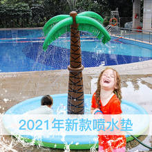 Children's Water Spray Pad Inflatable Coconut Tree Water Spray Toy PVC Summer Lawn Water Pad Beach Toy Water Games Family Toys 2024 - buy cheap