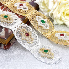 Sunspicems-Cinturón de caftán para mujer, joyería corporal marroquí de Color dorado y plateado 2021, con diamantes de imitación europeos, vestido de boda, cadena de cintura, regalo 2024 - compra barato