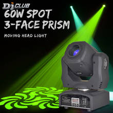 Stage Light LED Moving Head 60W Lyre Spot Dj Light With 3 Face Prism 512DMX Control For Disco Party Club 2024 - buy cheap