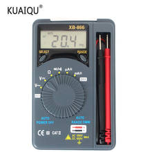 Hight quality LCD Range Auto Digital Pocket Voltmeter Multimeter Tester Tool ACDC XB-866 Mini meter free shipping 2024 - buy cheap