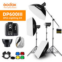 Godox-Iluminación Flash para estudio fotográfico, Softbox, soporte de luz, brazo de estudio, soporte superior, 1800W DP600III 3x600Ws 2024 - compra barato